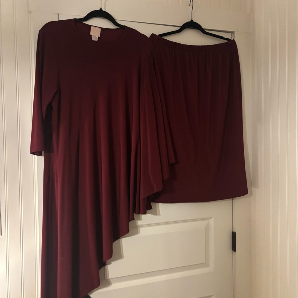 Zadie Bs Elegant Burgundy Set